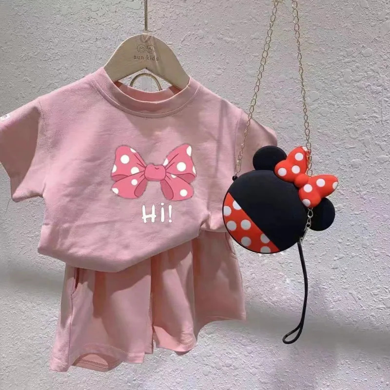 Girls Summer Set Korean Baby Lace Fashionable Short Sleeve Doll Shirt Plaid Casual Pants 250528