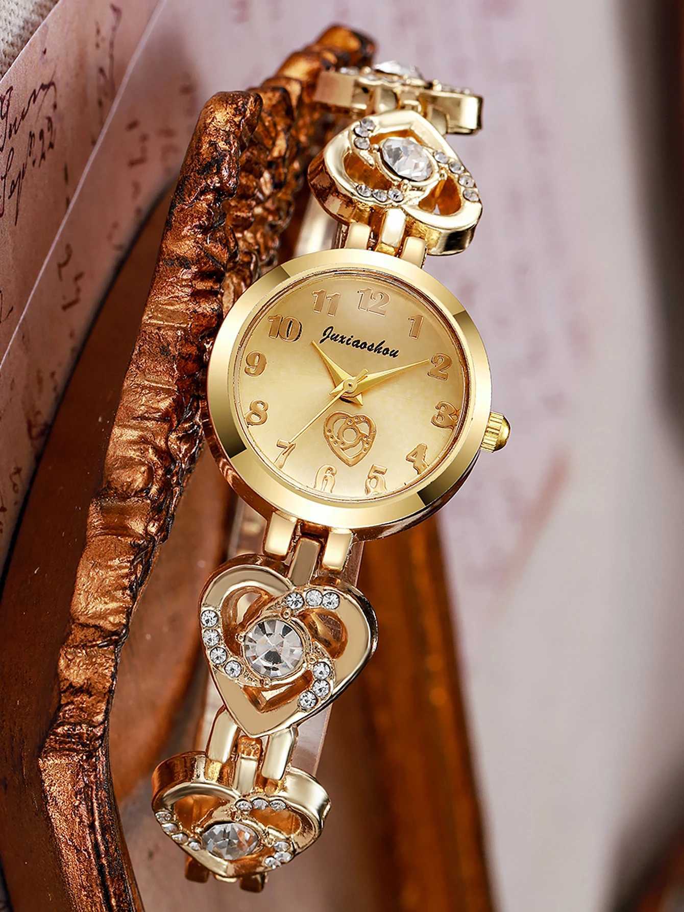 New hot selling foreign trade linked list fashionable simple and versatile womens quartz watch with high beauty for women XJ250527