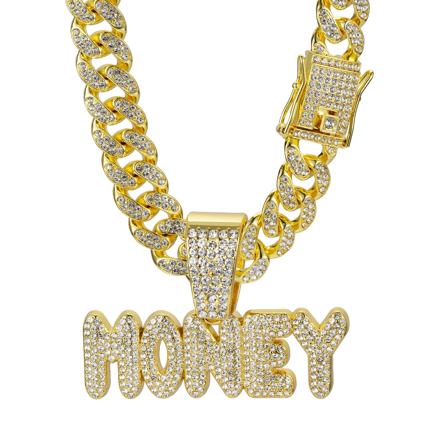 Stylish Lettering Cuban Neckwear Precision-Made Jewelry Ideal for Everyday Wear