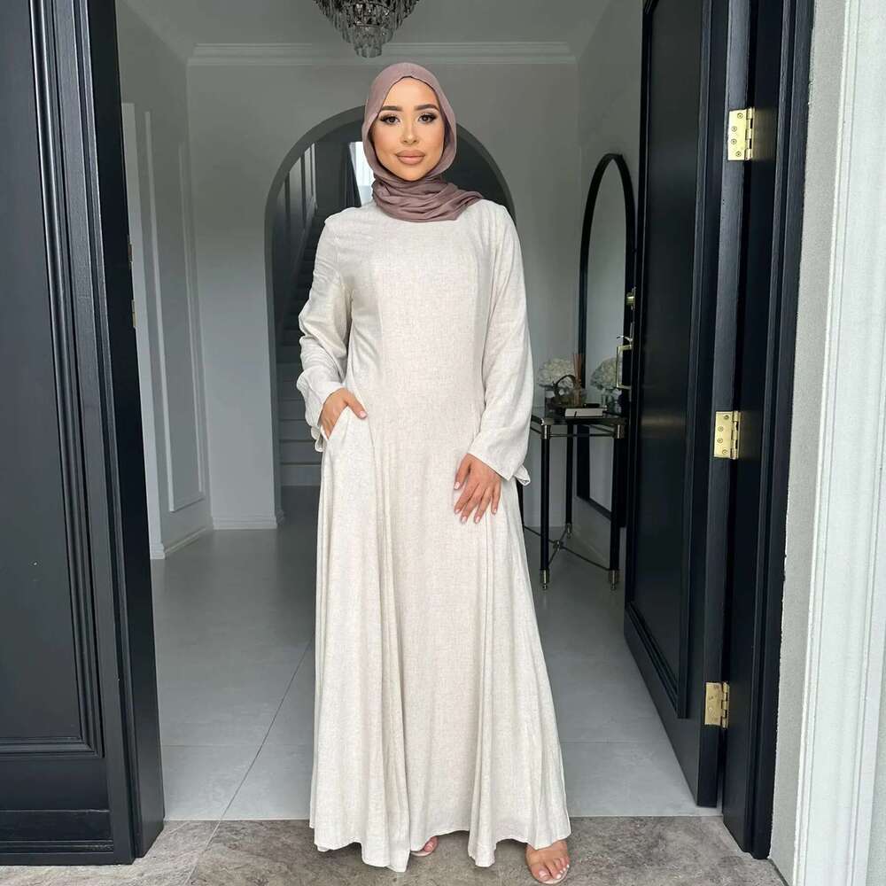 Muslim Abaya For Women Dresses Solid Ramadan Eid Jalabiya Lace Up Vestidos Morocco Dubai Kaftan Abayas Islam Arab Long Robe