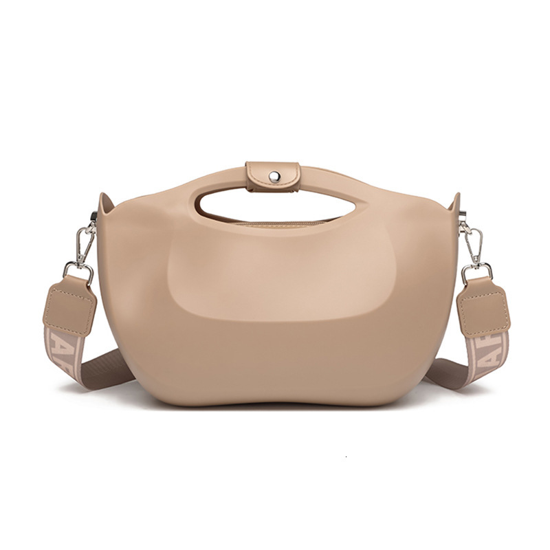 Luxury Brand Designer Bag Bohao PVC Jelly 2024 New Women's Fashion Wide Strap Cross Shoulder Handle Mother Bag 23032