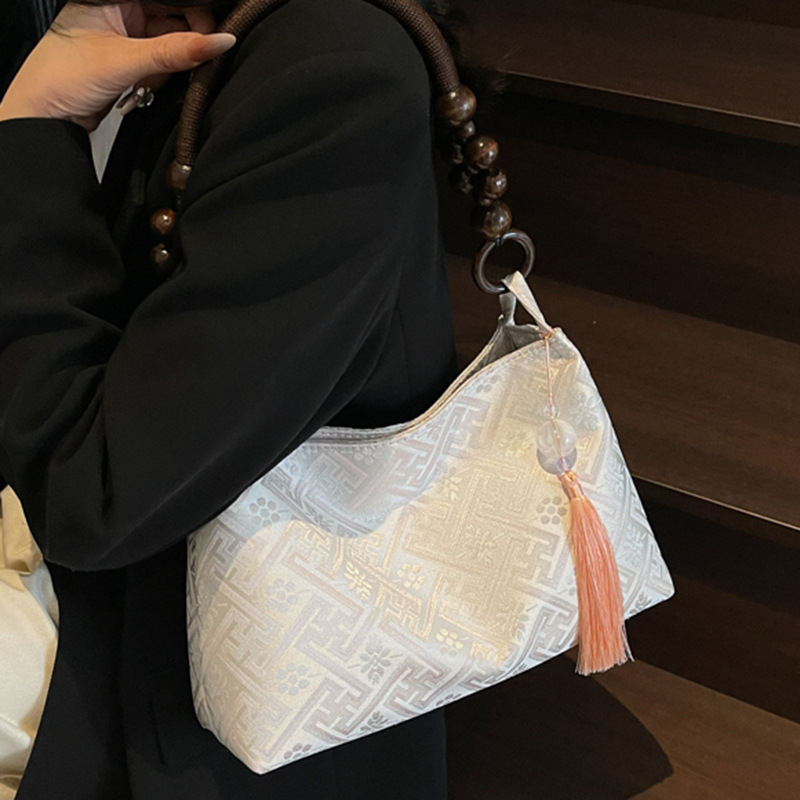 Women's Handbag Free Shipping Designer Bag Fashionable Chinese Style Armpit Bag 2025 New Summer Simple Cloth Bag Shoulder Bag For Going Out To Wo
