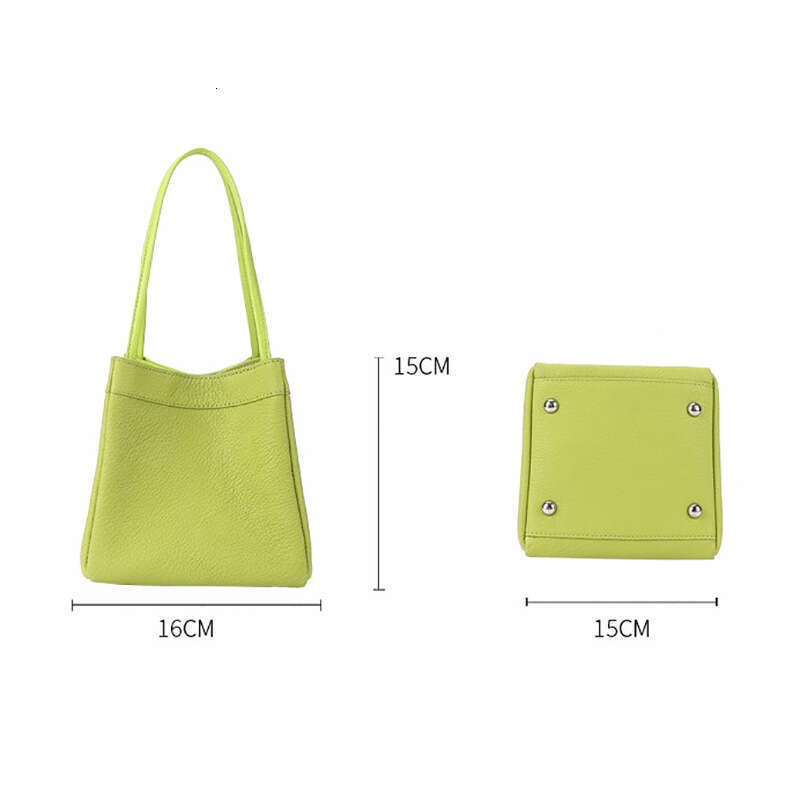 2023 New Small Square Goat Simple Fashion Versatile Handbag Genuine Leather Women's Bag