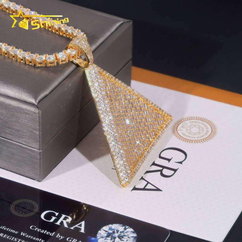 Custom Pass Tester Sterling Sier Gold Plated VVS Moissanite Dia Hip Hop Iced Out Pendant