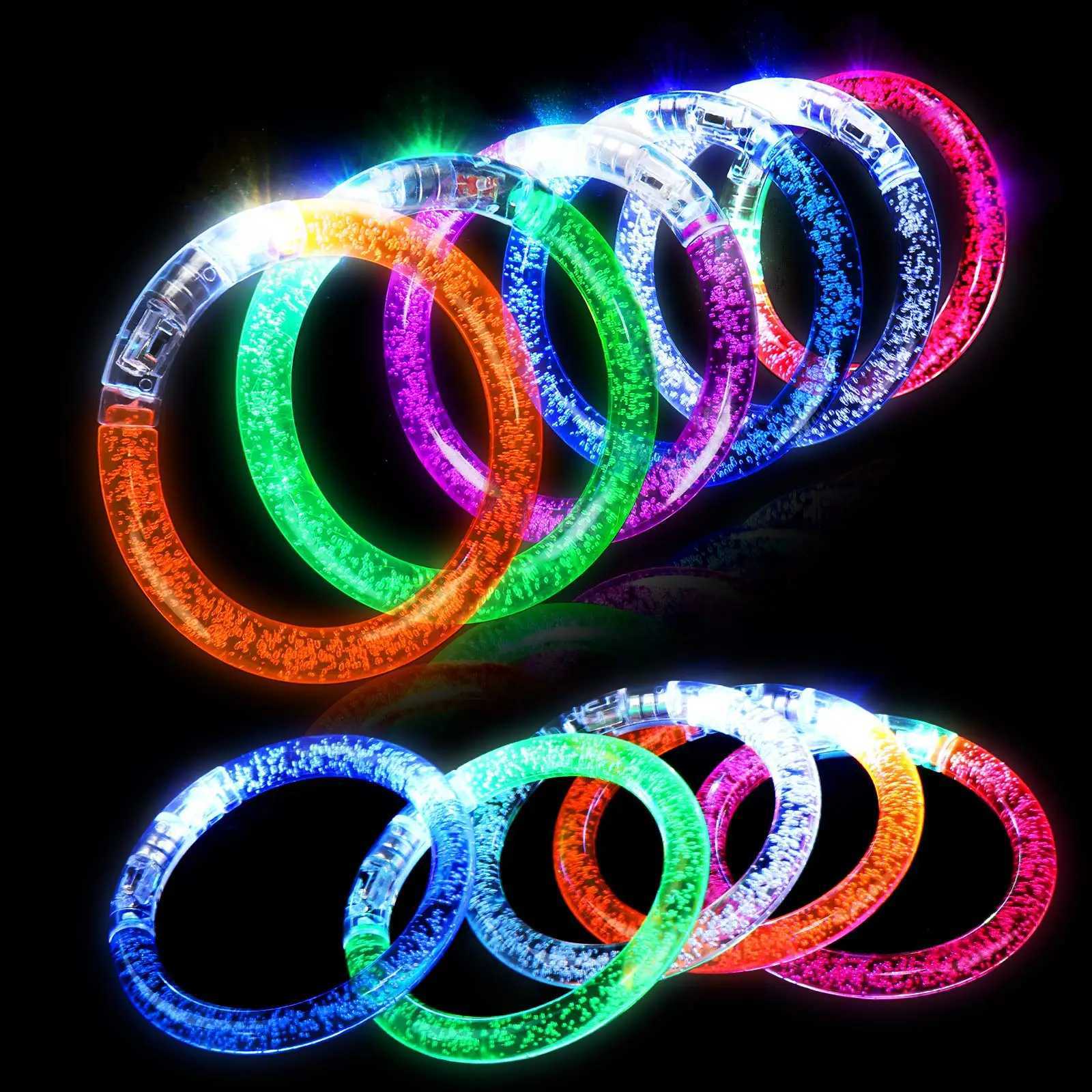 LED Light Up Bracelets Light Bracelets Glow Bracelets Glow In the Dark Party Supplies for Neon Party Supplies Concerts W250528