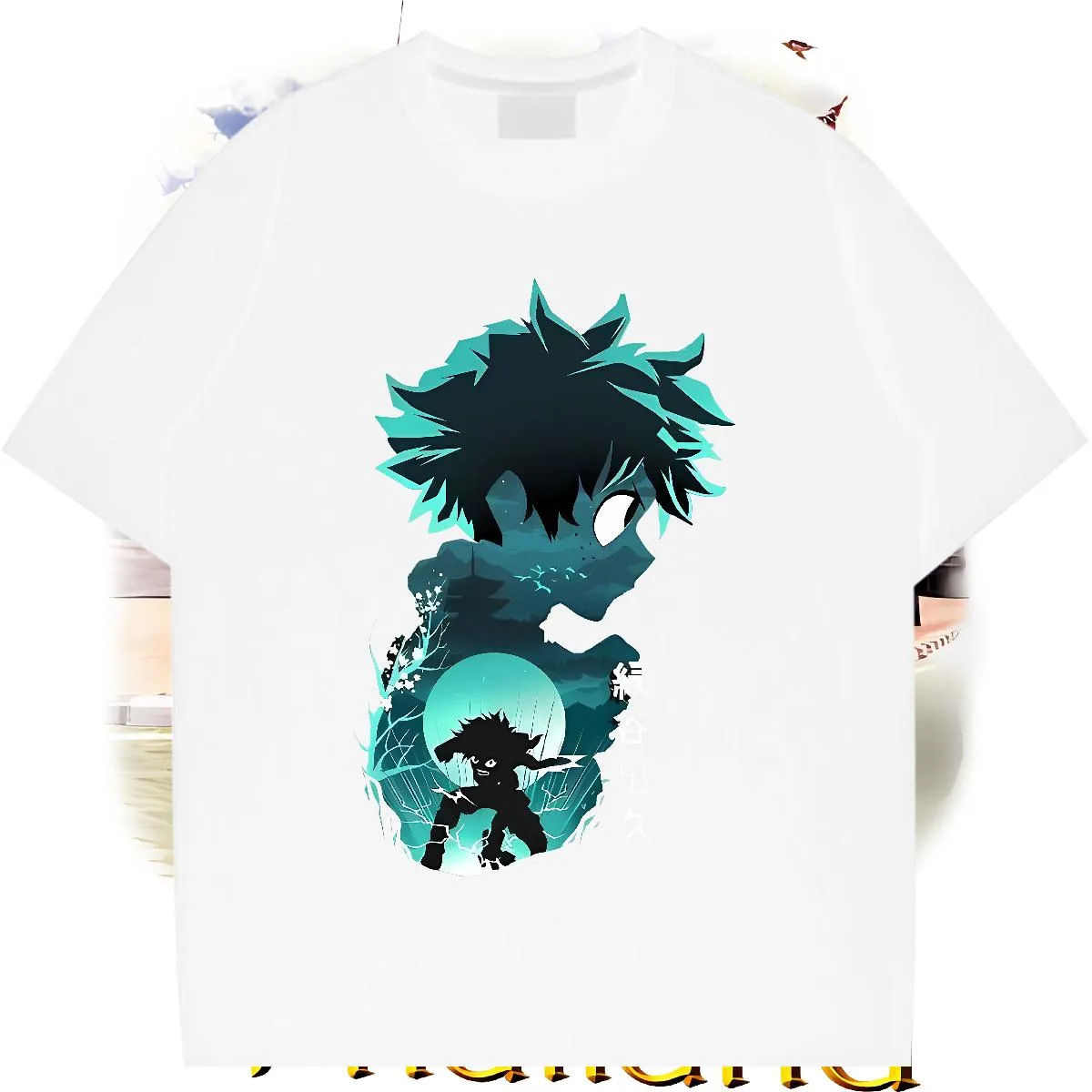 Designer T Shirts Men Anime Casual Daily Wear Men Tshirts O-Neck Short Sleeve Cotton Loose Fit Wear Casual Style Printed Female Tops Black White Cloth