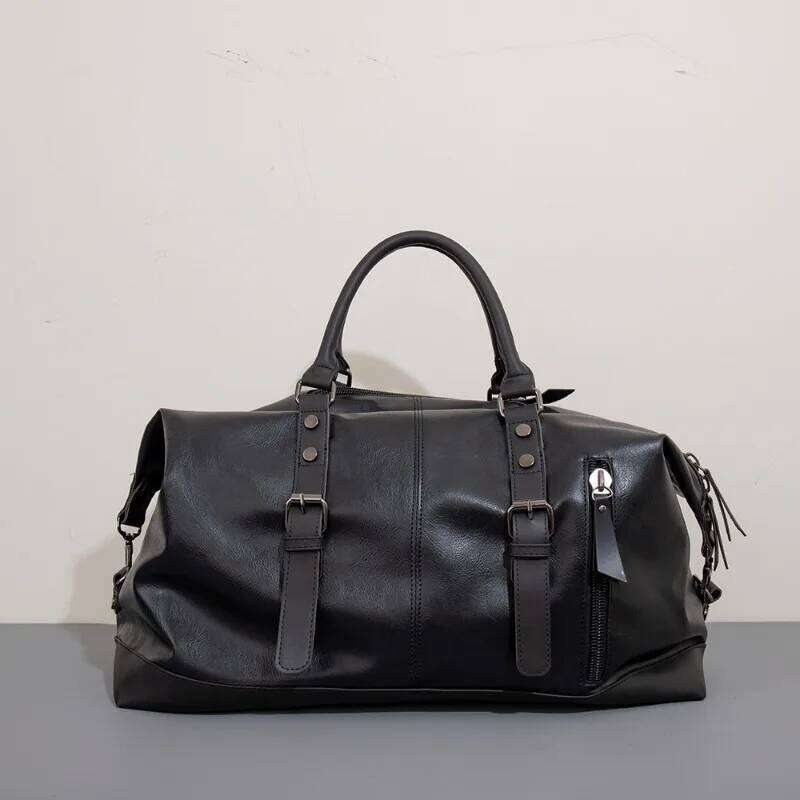 2025 New Men Travel Totes Crossbody Shoulder Bags Large Capacity Handbag Fashion Top-Handle Waterproof PU Leather Laptop Bag