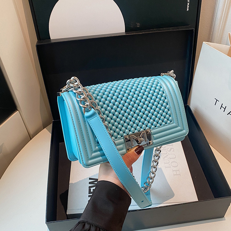 Top Brand High Quality New Small Jelly Bag for Women 2025 New Trendy Fashion Versatile Shoulder Crossbody Bag Stylish Small Square Bag New Free Delive