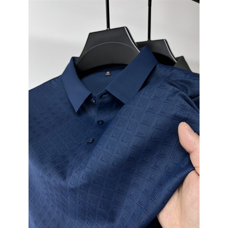 Men's Polos Fashion 2025 Slim Fit Polo Shirt Short Sleeve Summer Luxury Clothing Knit Breathable Streetwear Casual Business Top