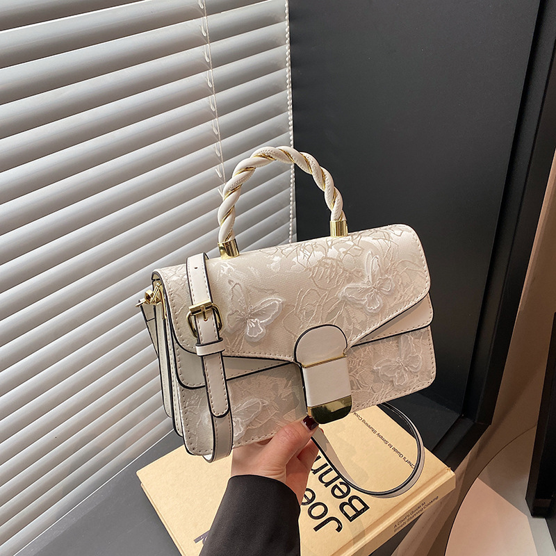 Luxury Brand Designer Bag 2025 New Spring Simple Fashion Fresh Chinese Embroidered Butterfly Bags Casual Premium Shoulder Bag