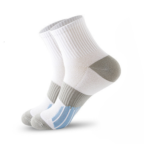 Men's Mid-Calf Color-Block Sports Basketball Professional Running Cotton Long Autumn Winter Socks