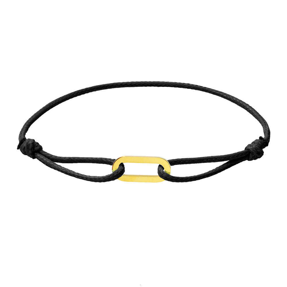 Handmade Woven Couple Single Loop DIY Bracelet Wax Cord Elegant Simple Adjustable
