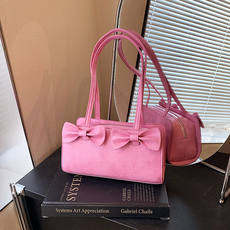 Top brand high-quality new free designer bag Korean bow 2025 new fashionable shoulder bag crossbody bag new free designer bag