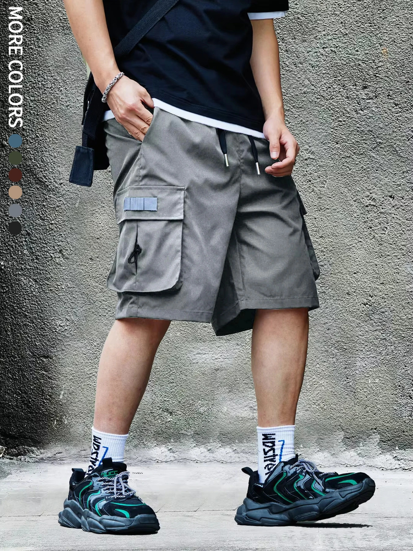 Mens Cargo Shorts Outdoor Travel Casual Sports Large Pockets Durable and Comfortable Fabrics Thin Shorts for Outings 17 250527