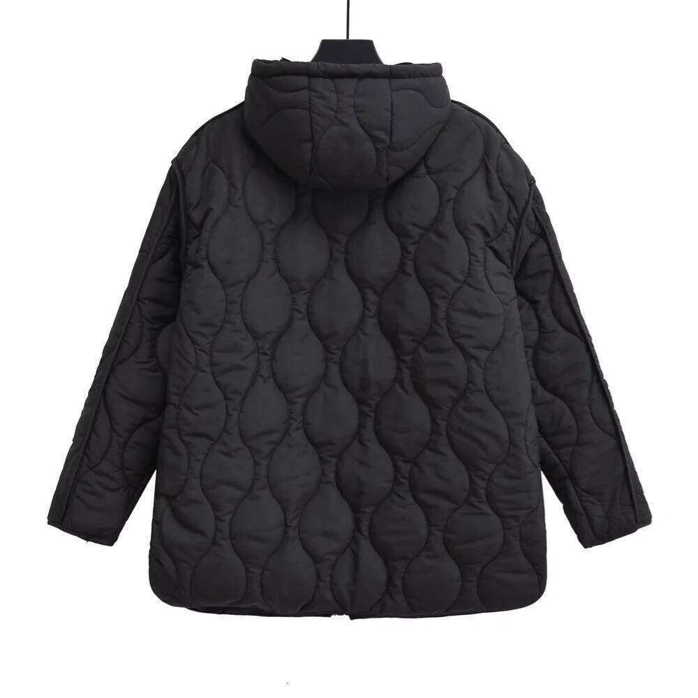 UNIZERA Autumn/Winter Product Women's New Fashion and Casual Versatile Stand up Collar Hooded Jacket Cotton Coat