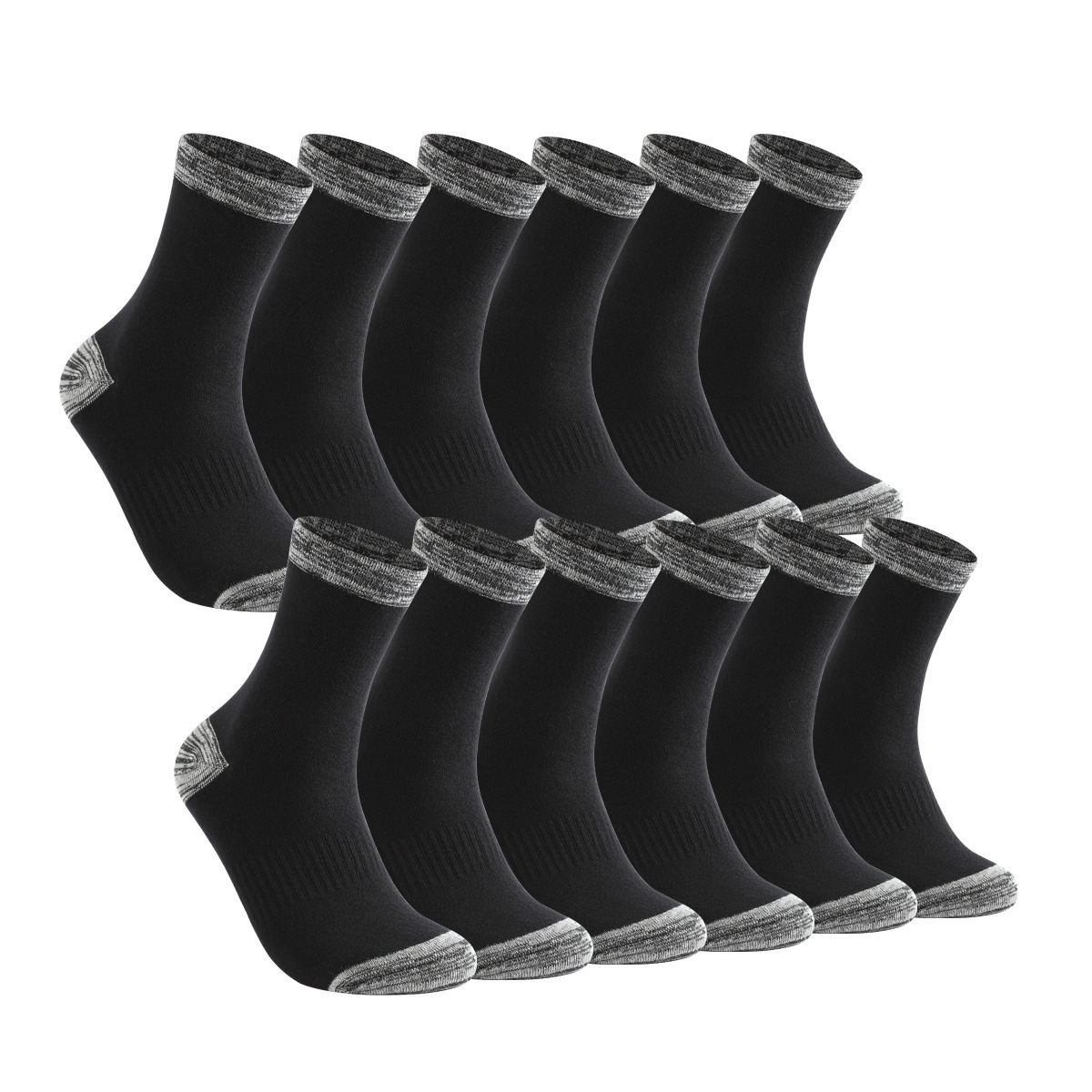 Mid-Calf Autumn Winter Color-Block Long Sports Non-Slip Fitness Deodorant Cotton Basketball Socks