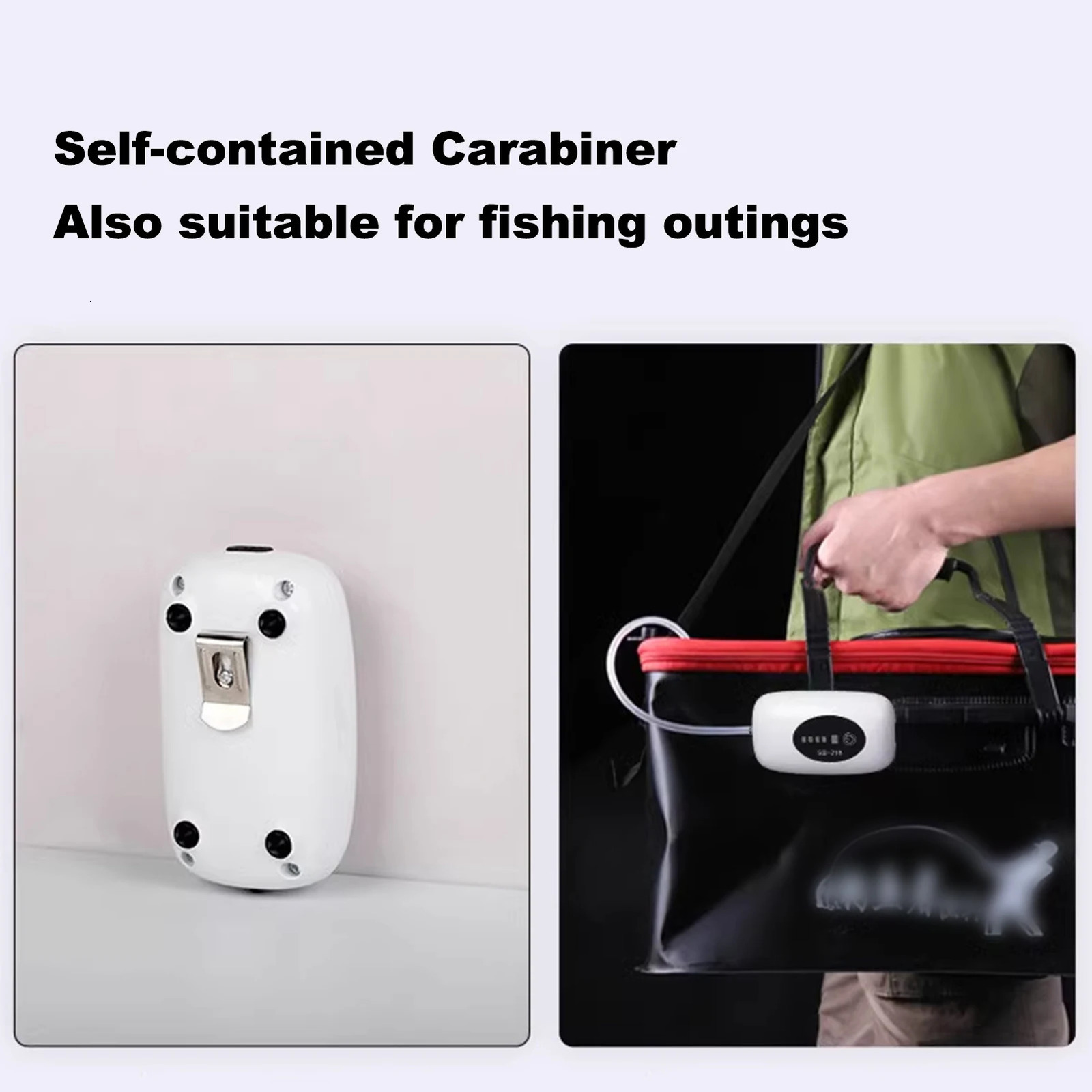 Aquarium Air Oxygen Pump Fish Tank Bubbler Lithium Battery Quiet Durable and Portable Automatic Start-up Ideal 250604
