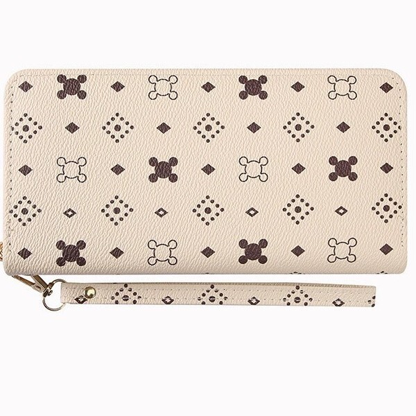 European and American Women's Zipper Wallet New Fashionable Large Capacity Multi Card Slot Wallet Designer Men's Wallet