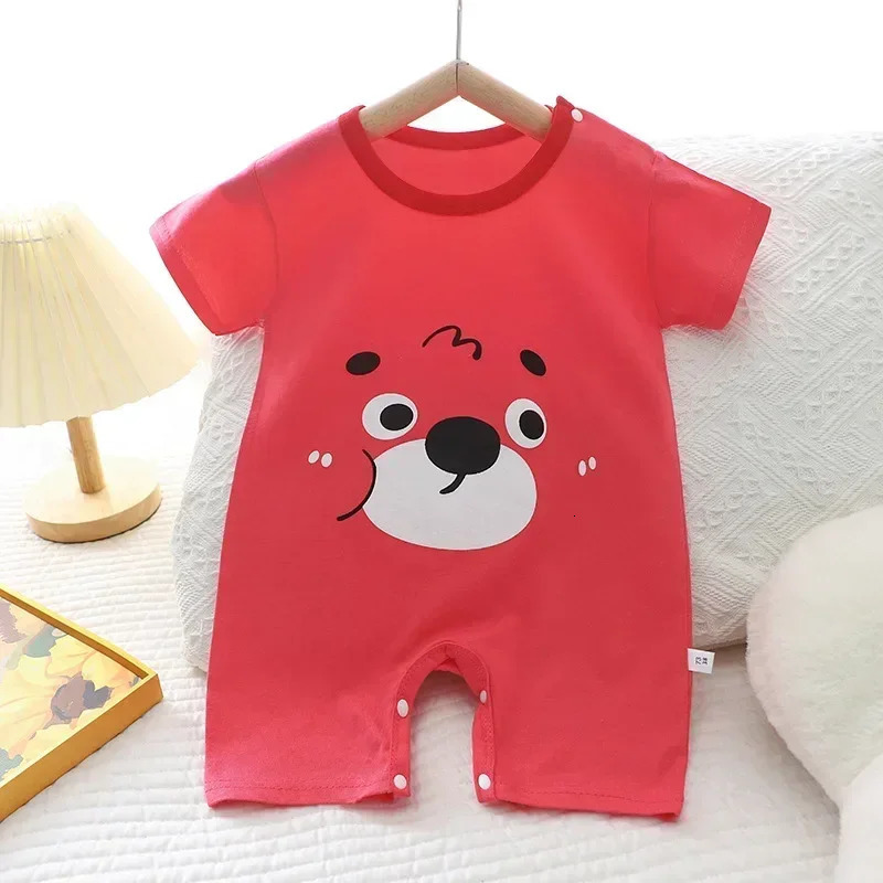 Baby Clothes Bodysuits One-pieces born Short Rompers Boys Girls Summer Jumpsuit Thin Air Conditioning Loungewear Babies 250528
