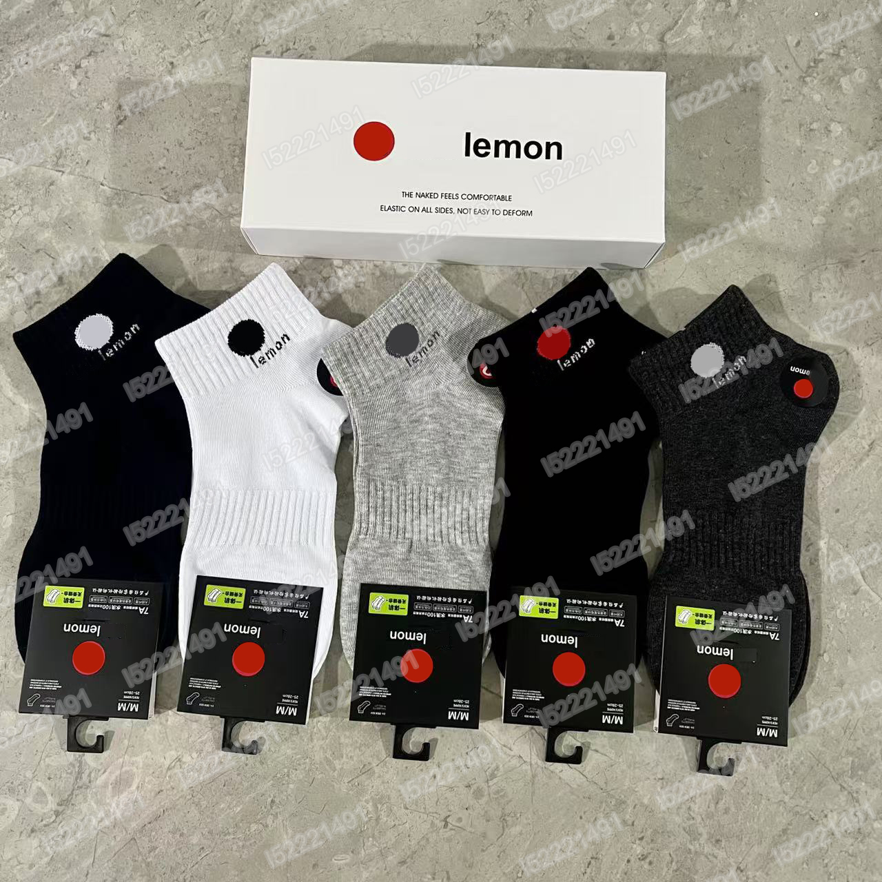 2025 New yoga men's and women's sports socks, cotton thread socks, breathable and trendy brand letter short tube cotton socks