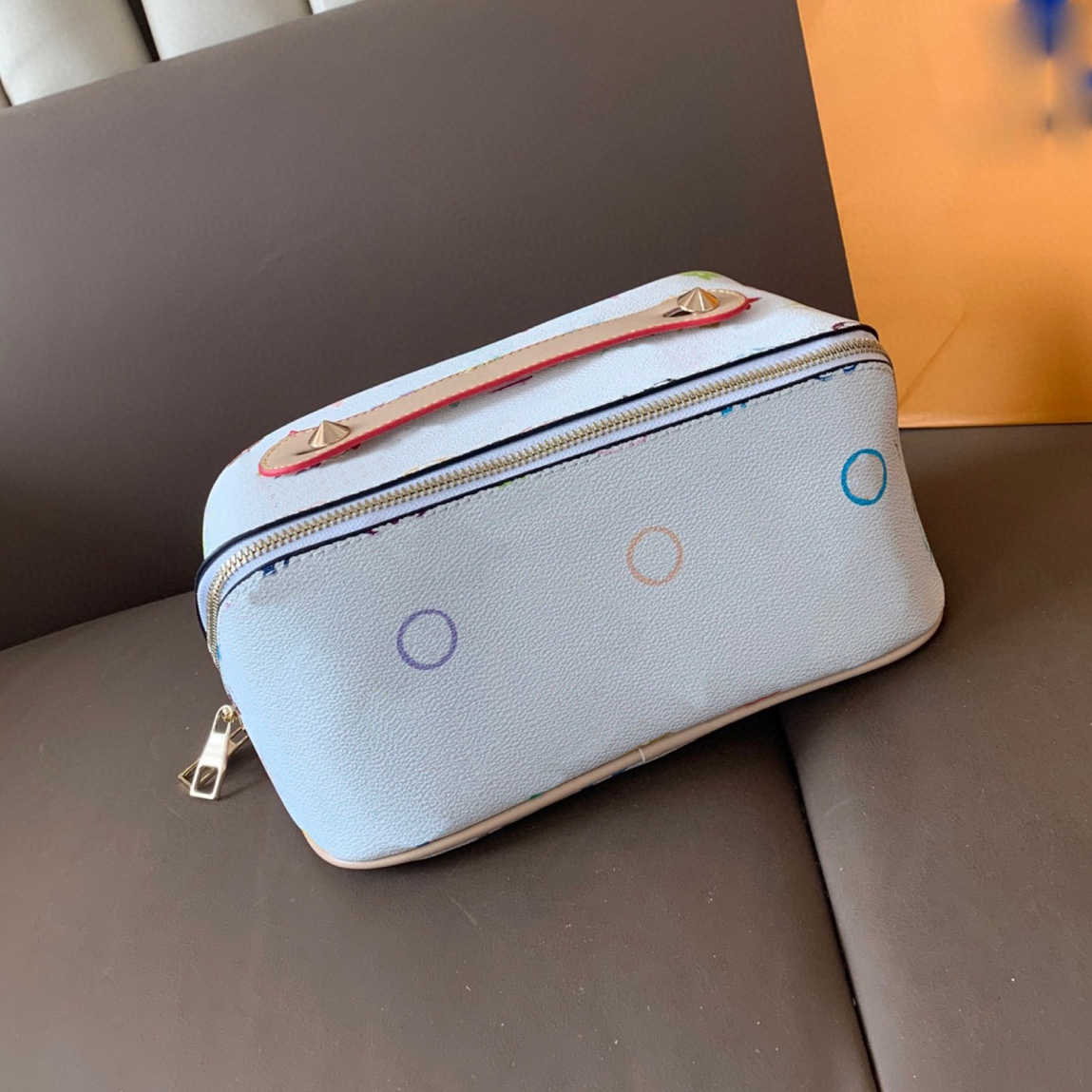 25 Cosmetic Bags Women Colourful Luxurys Designers Bags Totes Handbag Wallets Messenger Purse Card Holder pouch Travel outdoors 25cm