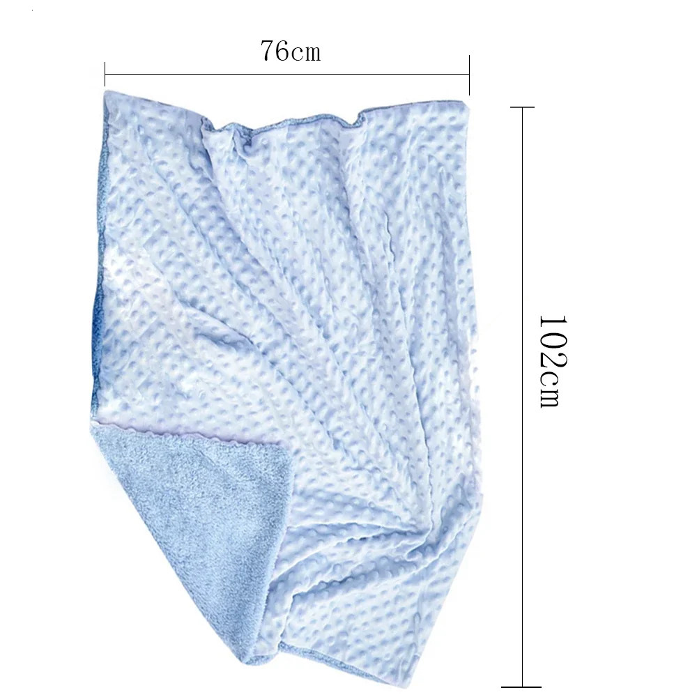 Swaddling born Thermal Soft Fleece Blanket Winter Solid Bedding Set Cotton Quilt Infant Swaddle Wrap y250517z