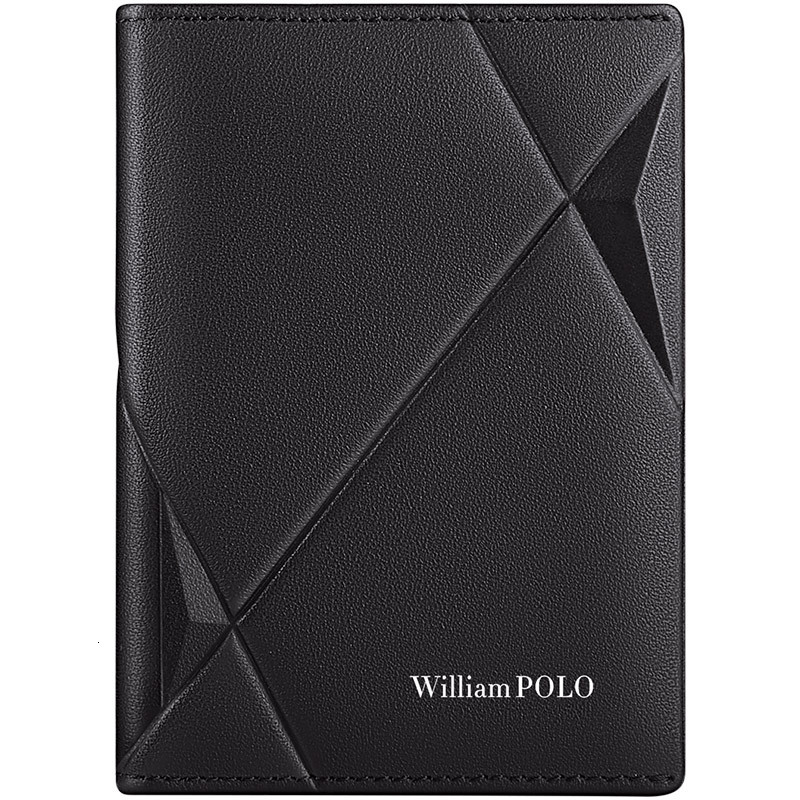 Free Shipping Designer's Small Card Bag Men's Commercial Affairs Ultra-thin Leather ID Bag Anti-theft Brush Wallet Driver's License Lea