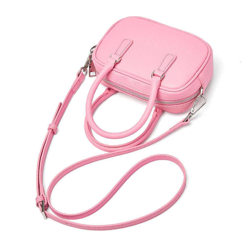 Boston Bowling Niche Pillow 2024 New High-end Handbag Genuine Leather Shoulder Crossbody Bag