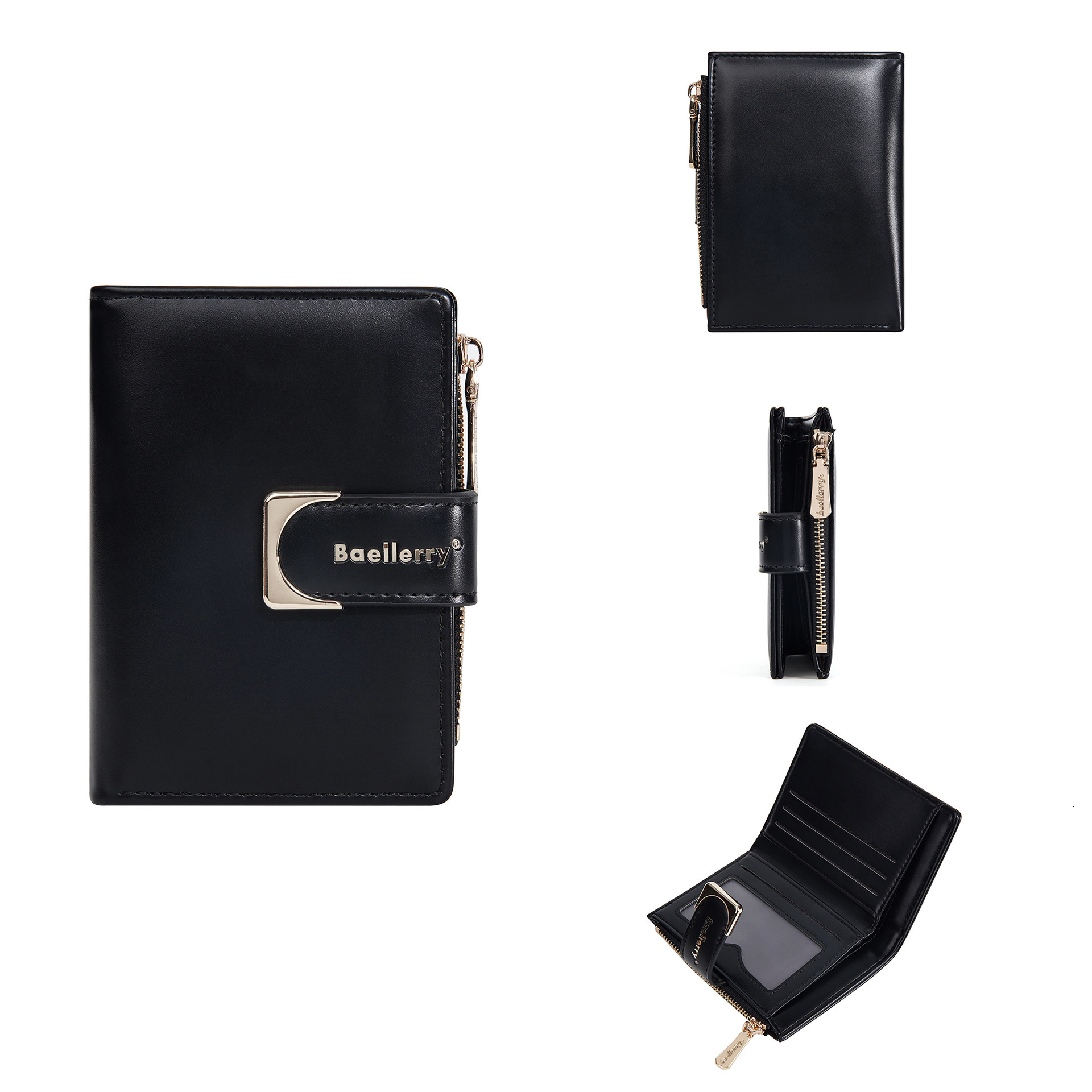 Free Shipping Designer Women's Wallet Fashion Ins Exquisite Short Buckle Multi Slot Change Bag Card Bag Wallet High-quality ID Card Bag