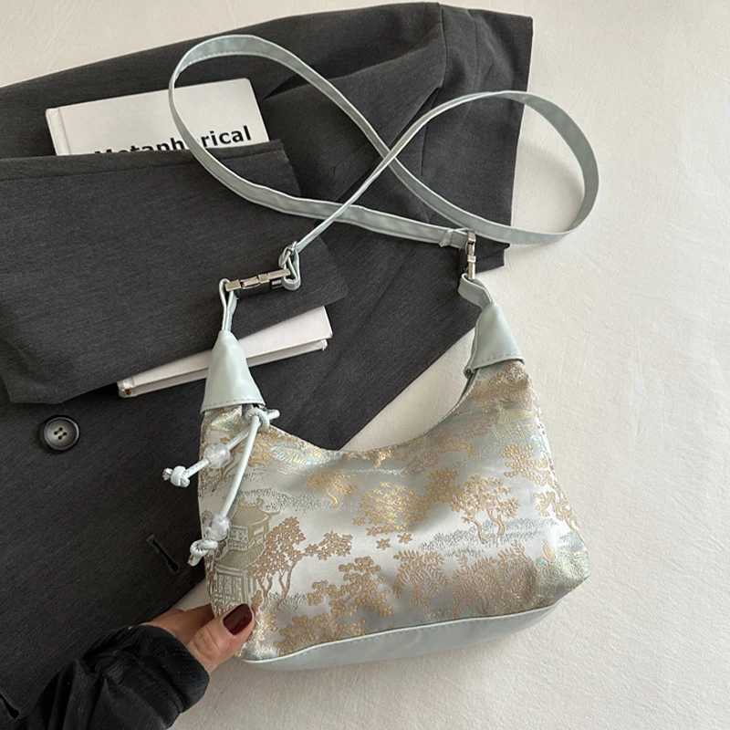 2025 Chinese Style Fine Embroidery Ladies Handbags Fashion Shoulder Bag Crossbody Daily Party Tote Handbag For Women Y250528