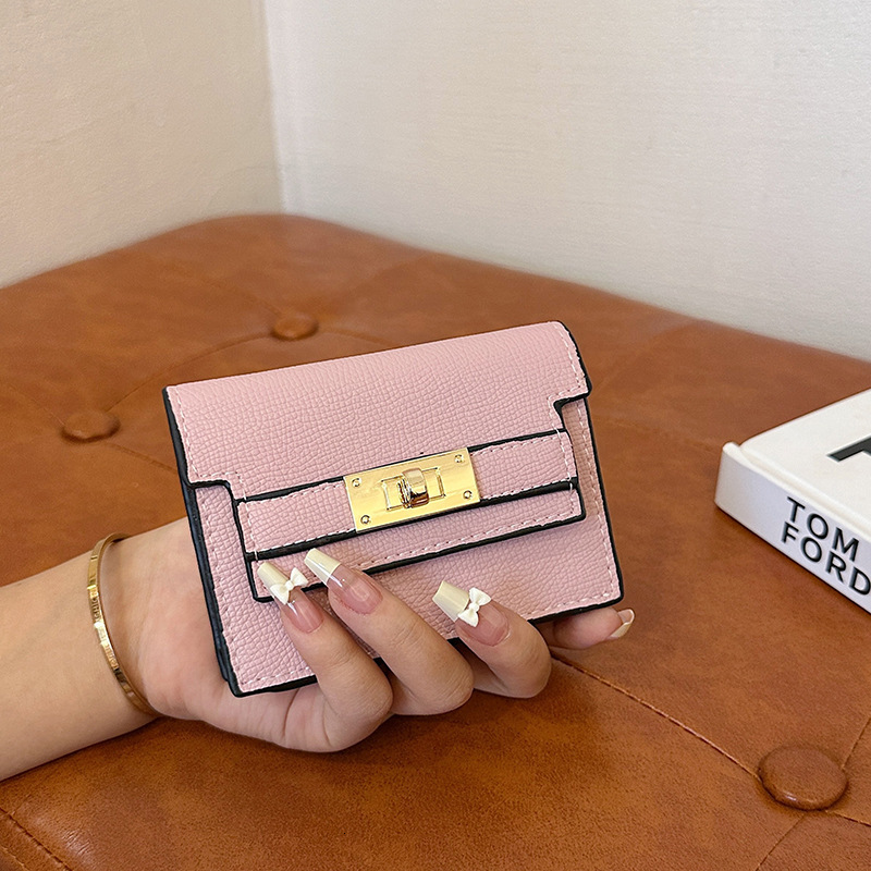 Free Shipping Luxury Designer Wallet Zero Wallet Fashionable Ladies' New Compact ID Bag Anti Demagnetization Multi Slot Card Bag High-quality