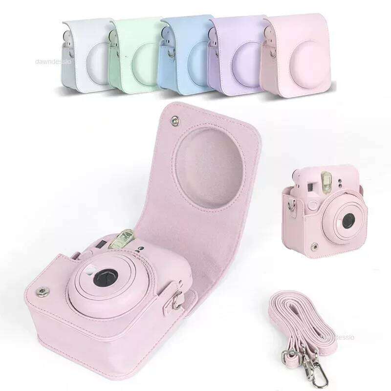 Hot Selling For Instax Mini 12 PU Leather Soft Protective Case Trave For Fujifilm Film Camera Bag With Shoulder Strap Designer Bags