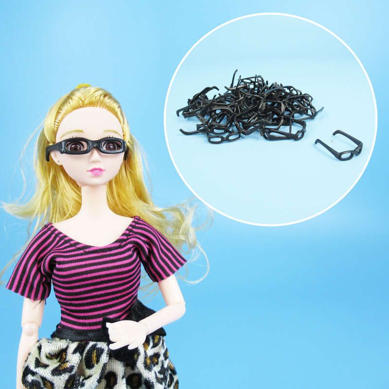 Playhouse Glasses Frame Toy Doll Accessories Plastic Black 500g