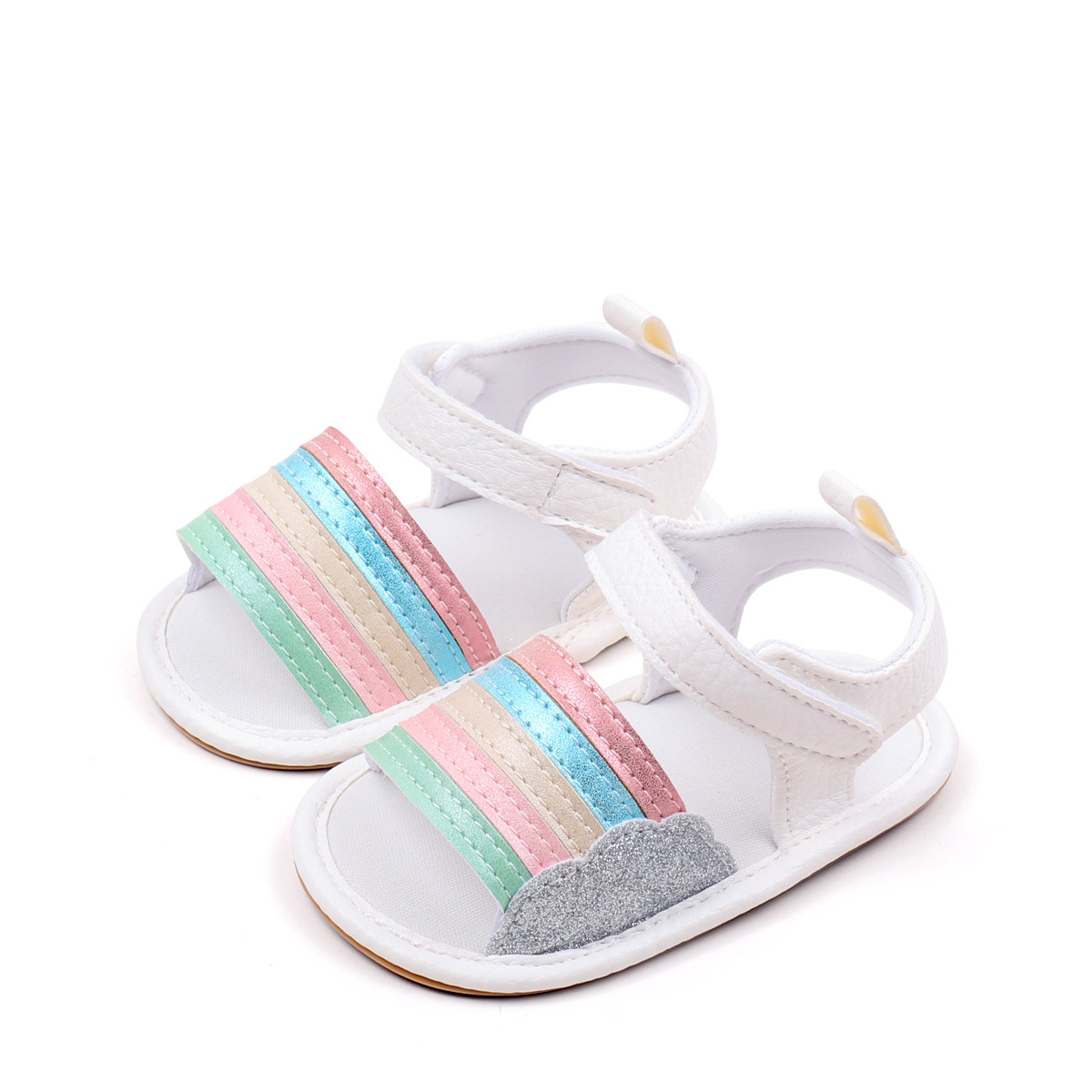 Designer Shoes Baby Sandals Toddler Flats Non-slip Rubber Sole Infant Beach Sandals Kidsnest Crib First Walker Summer Baby Shoes Sizes 0-18 Months K07