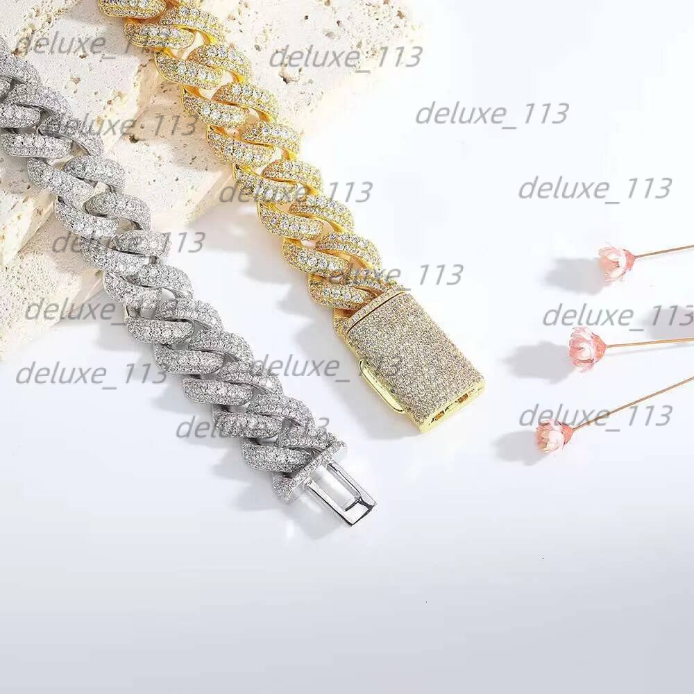 Pendant Pass Dia Tester Cuban Link Necklace For Custom Pendant 18Mm Hip Hop Men Jewelry Big Necklaces VVS Moissanite Cuban Chain Free Shipping