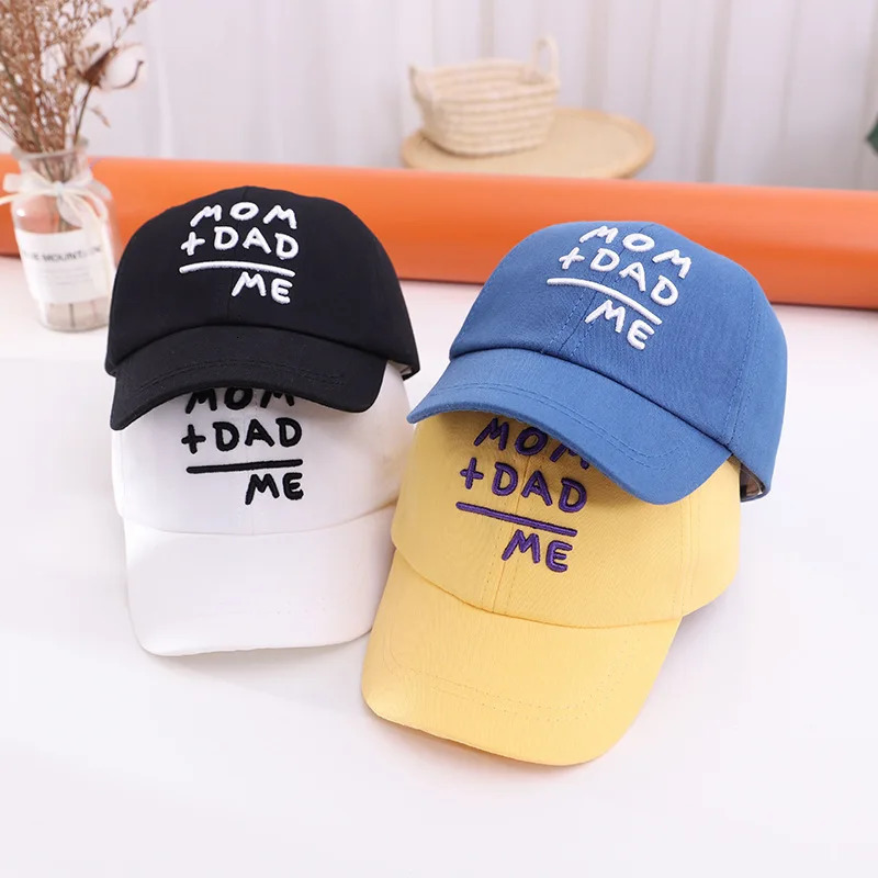 Letter Embroidery Baby Baseball Cap Solid Color Adjustable Toddler Boys Girls Hat Casual Kids Cotton Duck Tongue Caps 250528