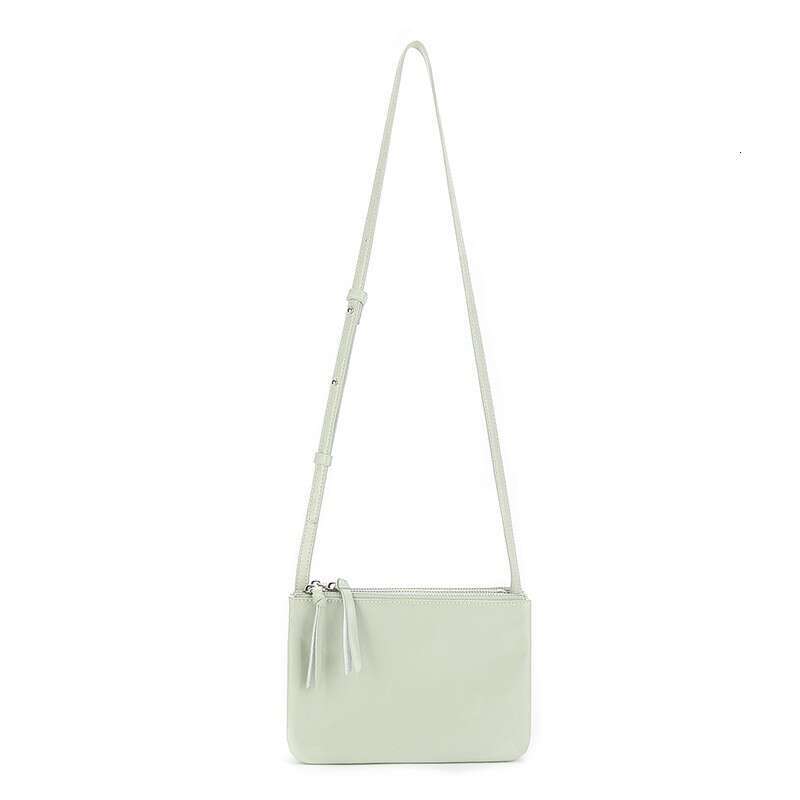 2023 New Multi-layer Personality Crossbody Simple Single Shoulder Niche Design Genuine Leather Women's Bag