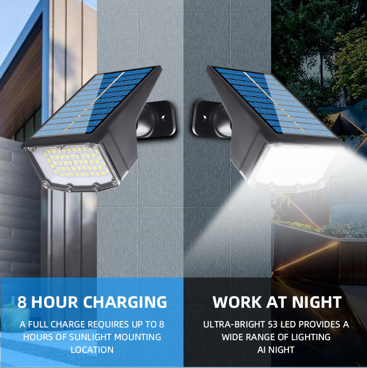 dual installation Brighten Your Outdoors with Durable Water Resistant 50 LEDs Solar garden spot Lights Perfect Fit For Yard Decorations