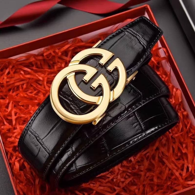 free shipping designer Belts Men's leather belt high-end luxury pants waistband men's automatic buckle plus size