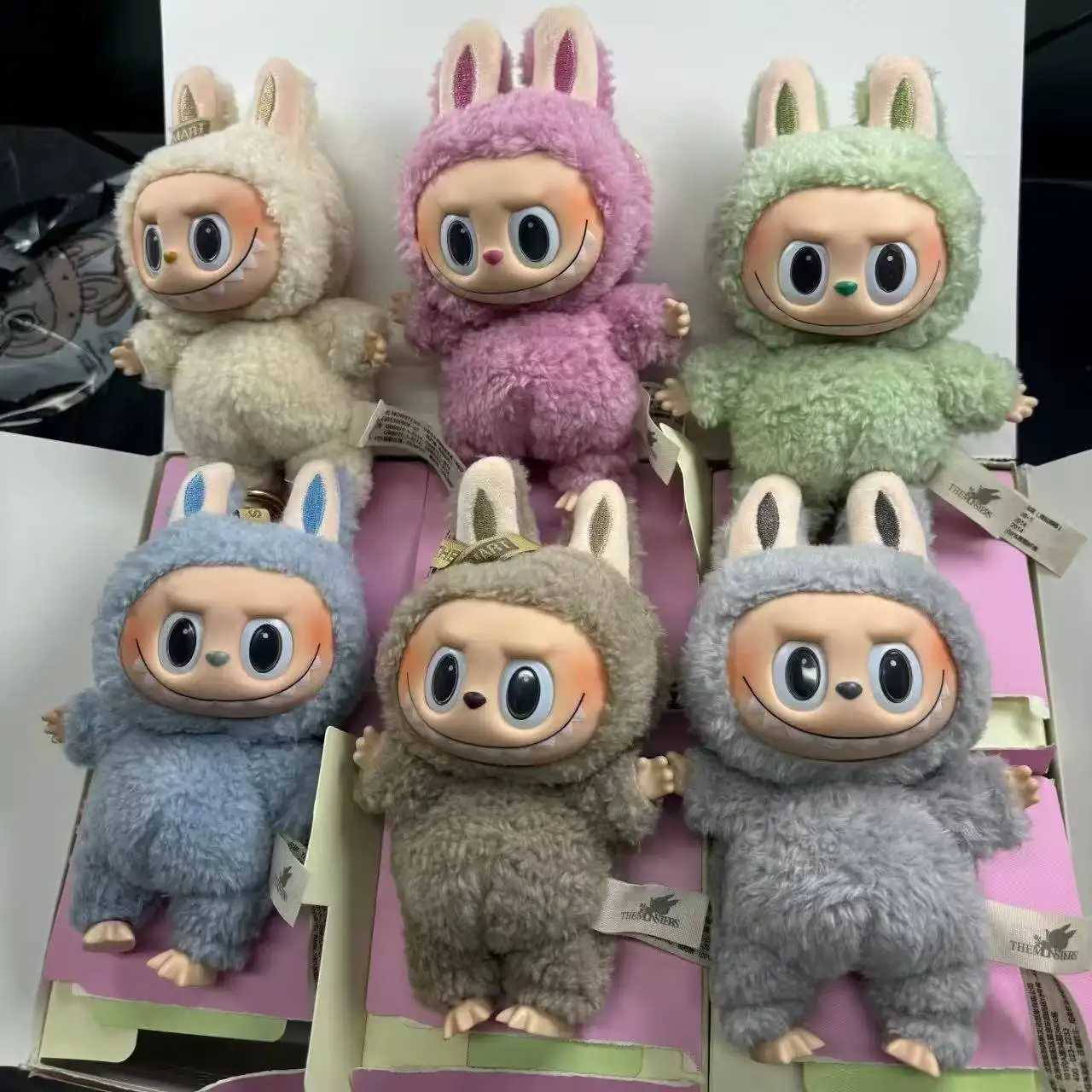 Labubu Exciting Blind Box Action Anime Figures 17cm Cute Mysterious Box Toys Pvc Doll And Hobbies Ornaments Kids Gifts X2505281