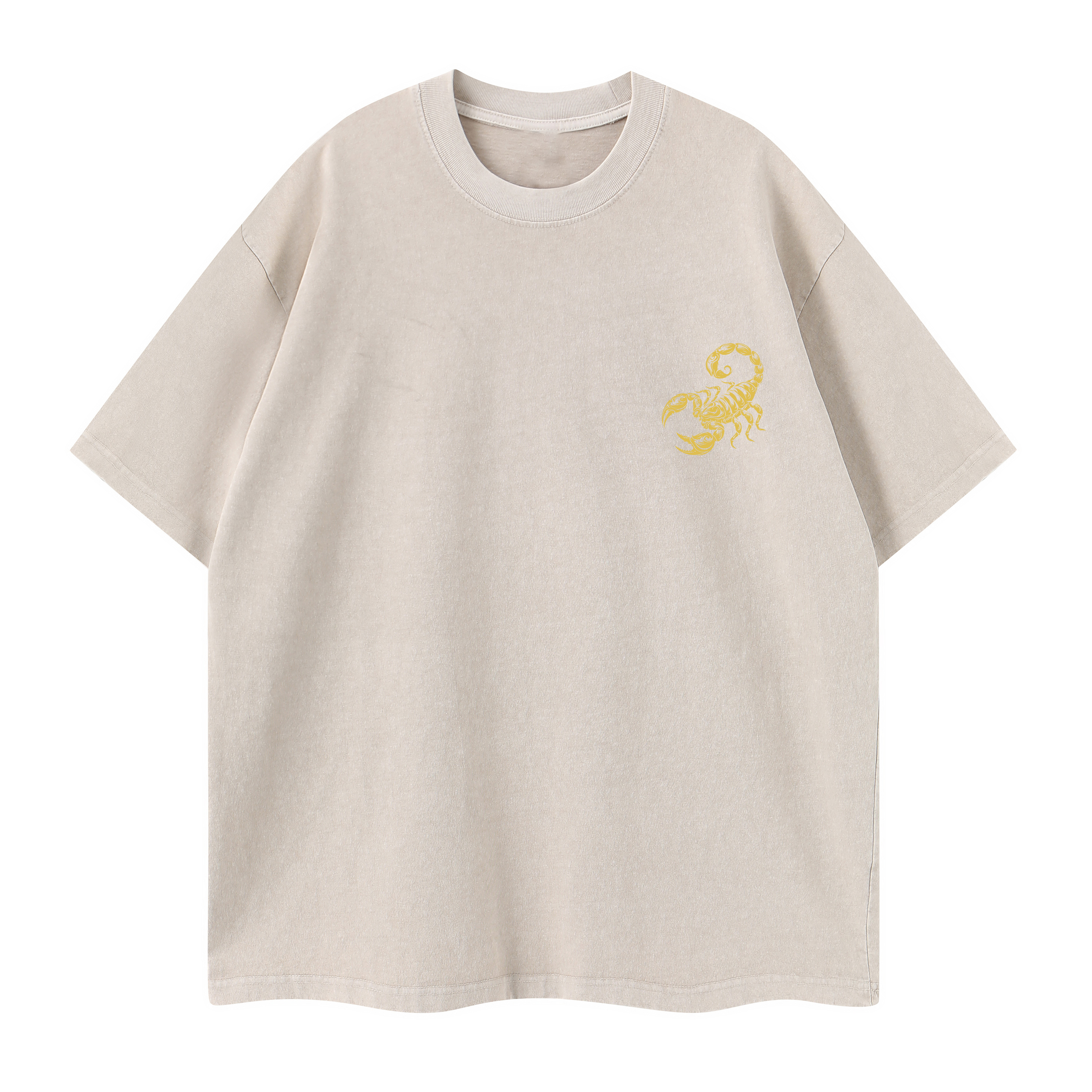 T-shirt men's top designer cotton T-shirt Golden Scorpion short sleeved clothing high-quality fashionable T-shirt