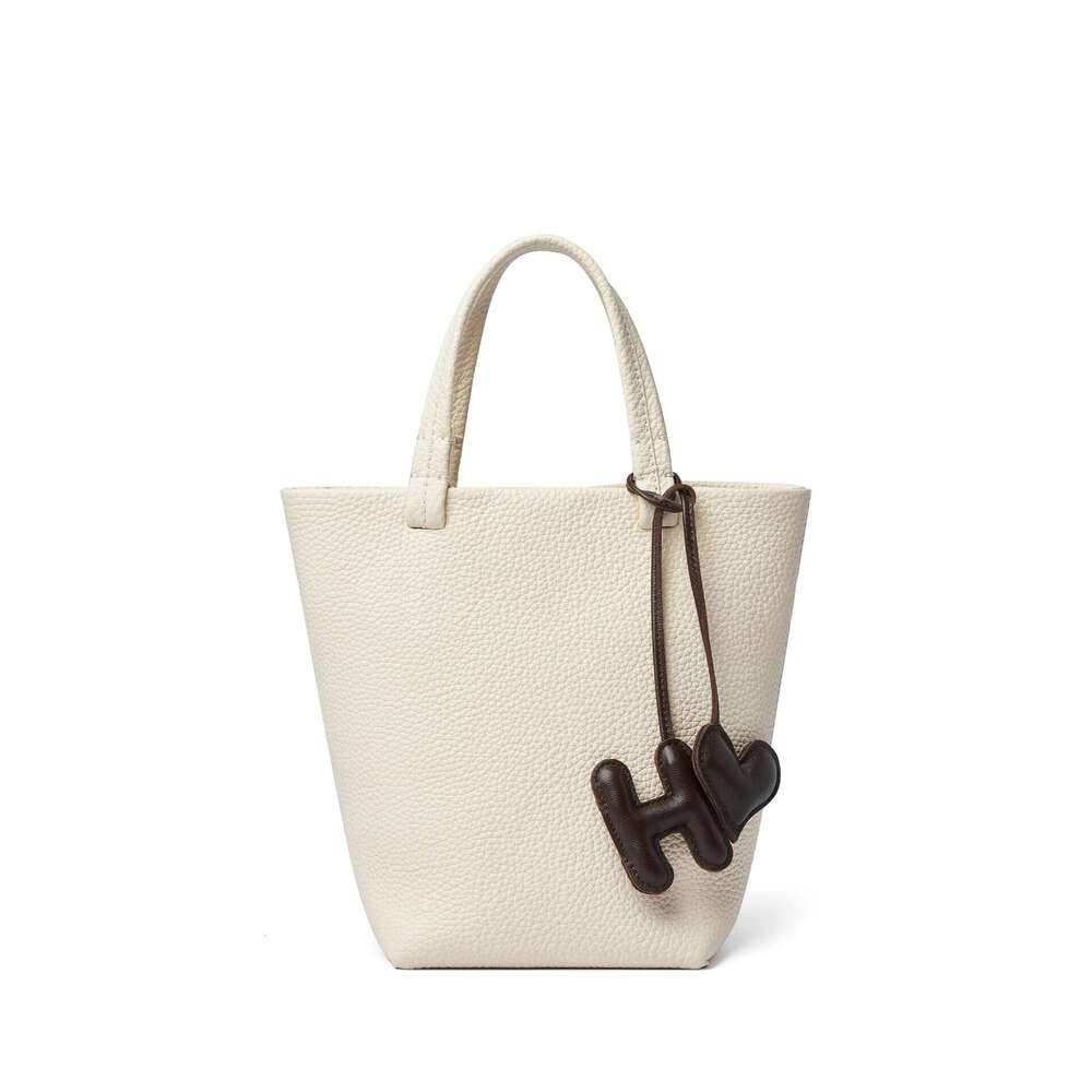for Women New High-End Simple Handheld Bucket Versatile Genuine Leather Casual Tote Niche Shoulder Bag