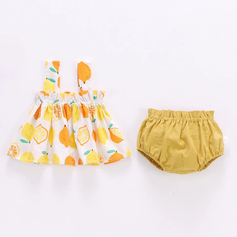 Lawadka Summer Thin born Baby Clothes For Girls Set Print Mini Dress And PP Shorts 2Pcs Infant Clothing Outfit 250528