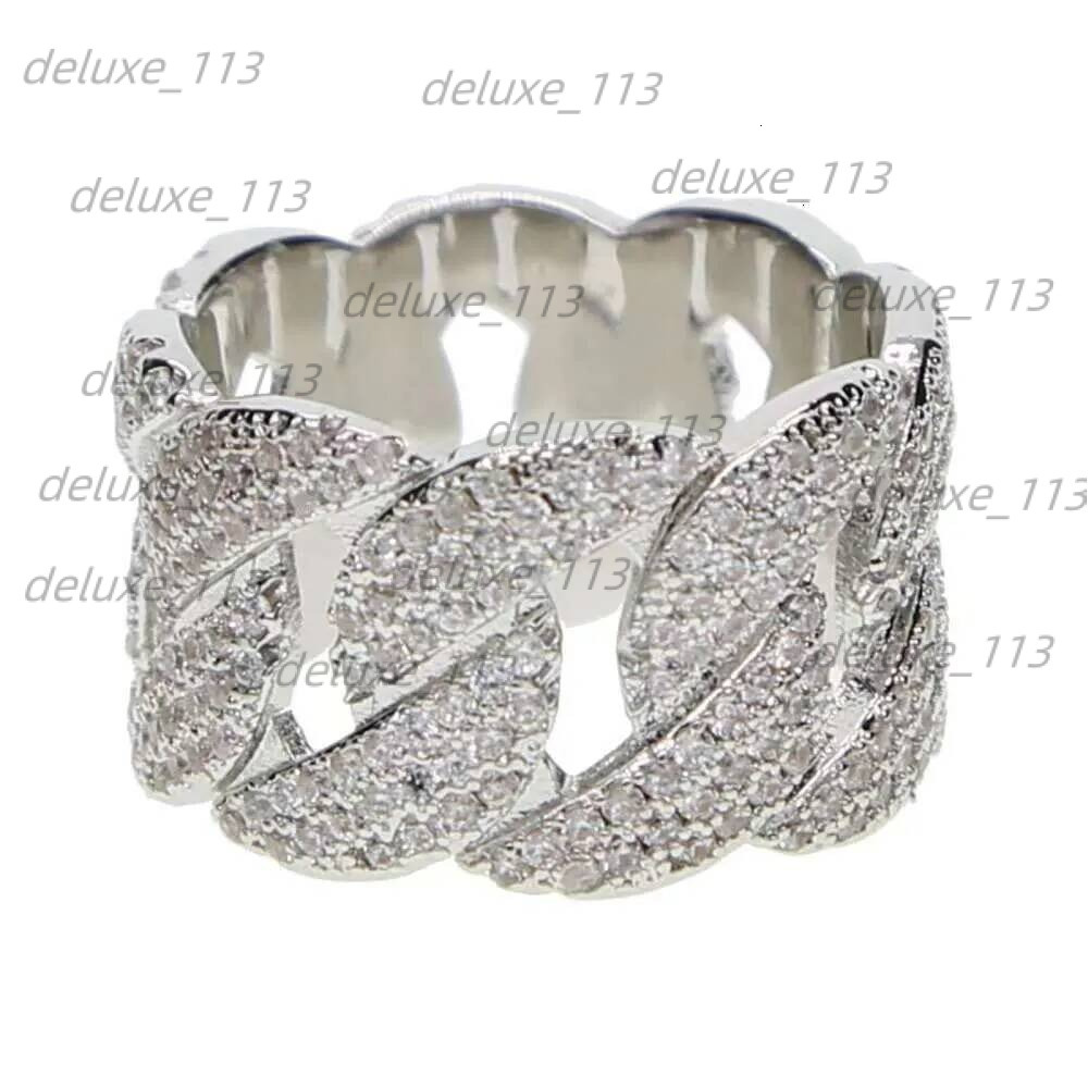 Ring, 2024 New Jewelry Brand Designer Moissanite Dia Ring, Ice-Covered Men's Hip-Hop Ring