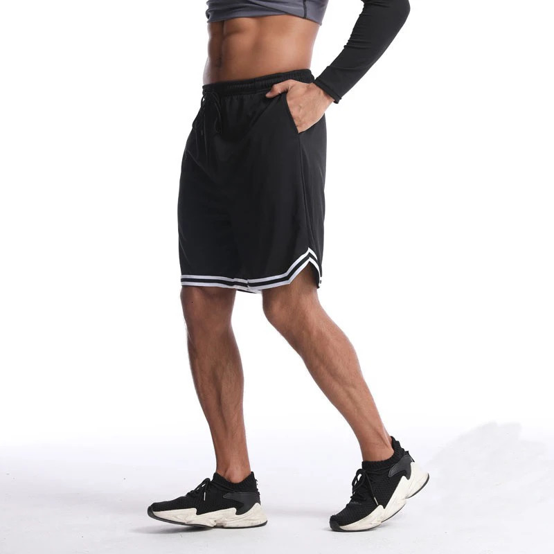 1pcs Men Summer Sports Training Shorts Casual Loose Breathable Fitness Running Speed Drying American Five Point Shorts 250523