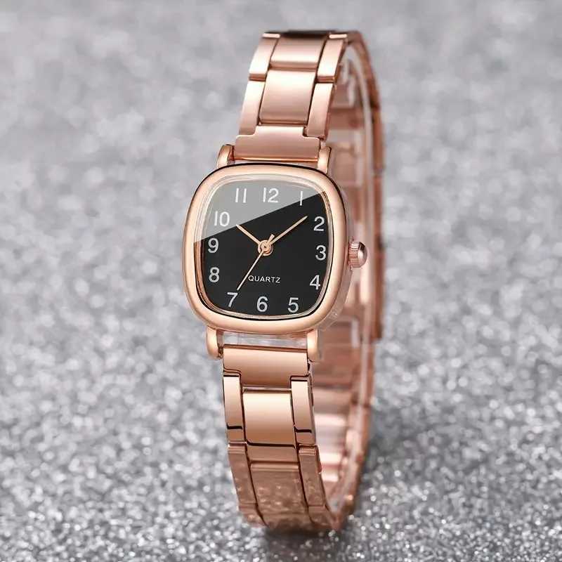 Stainless Steel Belt Watch Womens Watches Quartz Wristwatch for Women Bracelet Fashion Jewelry Italian Charm Link Watch XJ250527