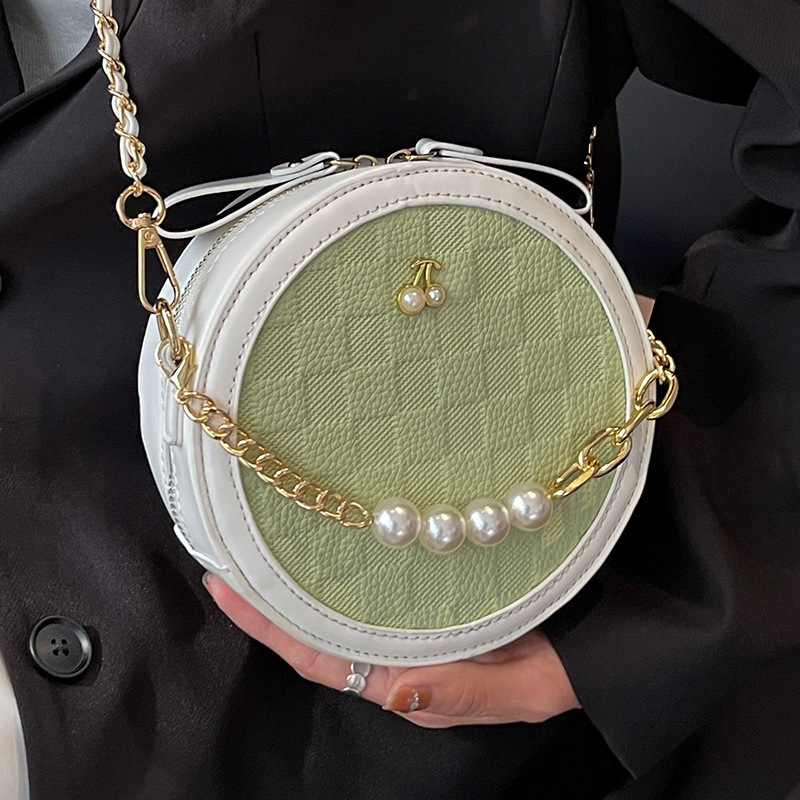 New Fashionable fashion Pearl fashion Chain Bag for Women Multi functional and Niche Crossbody Bag Small Round Bag Designer Women s Shoulder Bag