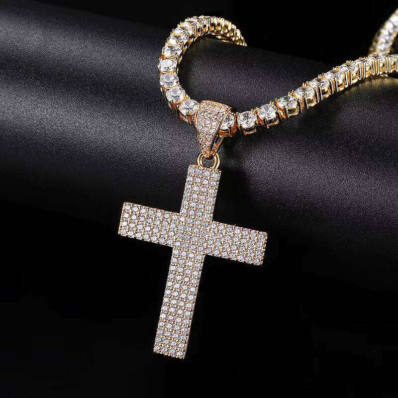 LinYin Fashion Hot Selling Sterling Sier Moissanite Pendant Necklace Hiphop