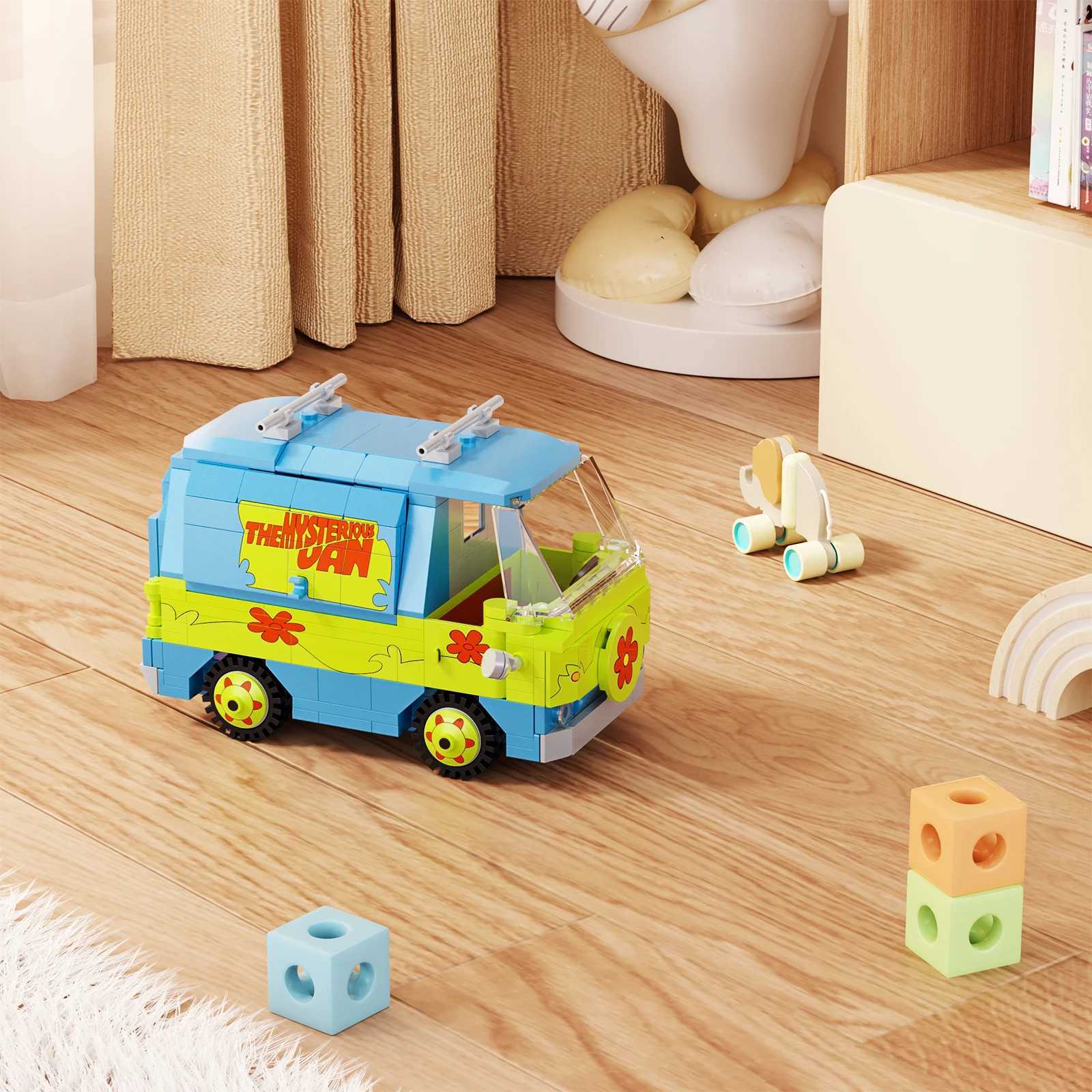 320PCS Mysteryed hine Car Model Kit Building Blocks Movie Scooed Doo Panel Van Vehicle Bricks Toys For Kids Gifts Z250528 Free shipping