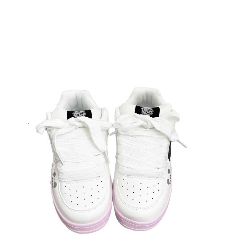 Designer casual shoes 2025 Spring/Summer New Sports Casual Sneakers Korean Style Versatile White Shoes